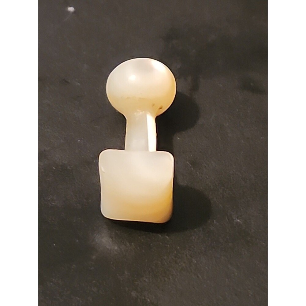 Antique Mother of Pearl Barbell Cufflinks – Early 1900s Edwardian Collectible - Picture 3 of 7